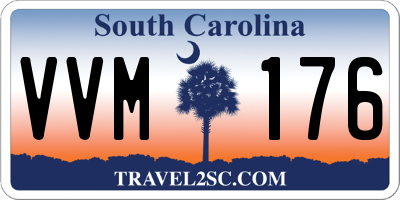 SC license plate VVM176