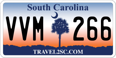 SC license plate VVM266