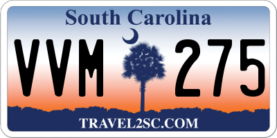 SC license plate VVM275