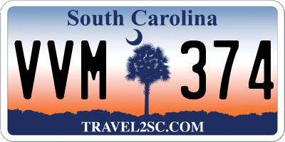 SC license plate VVM374