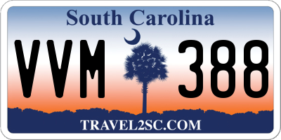 SC license plate VVM388
