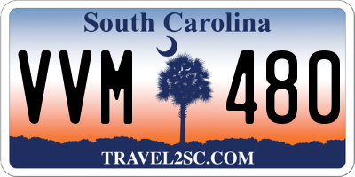 SC license plate VVM480