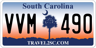 SC license plate VVM490