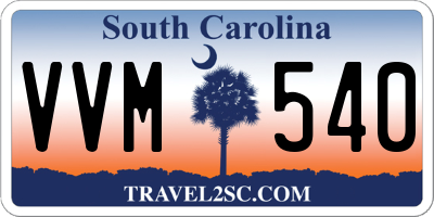 SC license plate VVM540
