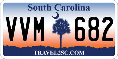 SC license plate VVM682