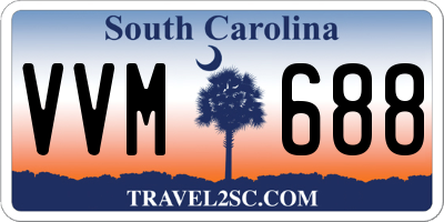 SC license plate VVM688