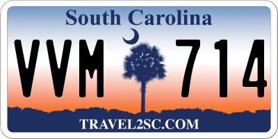 SC license plate VVM714