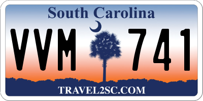 SC license plate VVM741