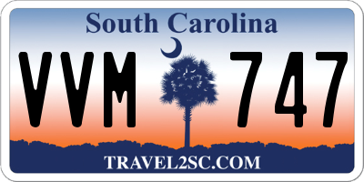 SC license plate VVM747