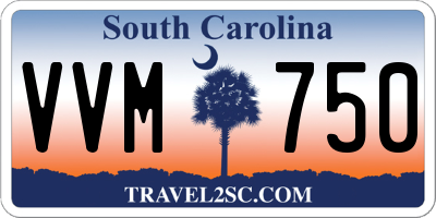 SC license plate VVM750