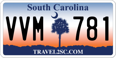 SC license plate VVM781
