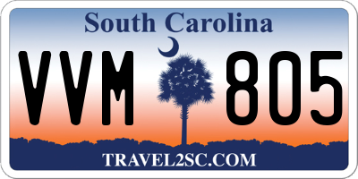 SC license plate VVM805