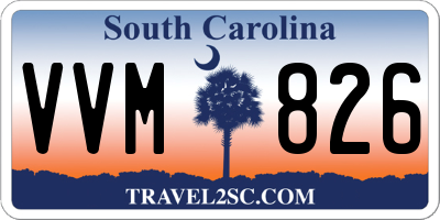 SC license plate VVM826