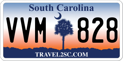 SC license plate VVM828