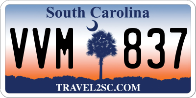 SC license plate VVM837