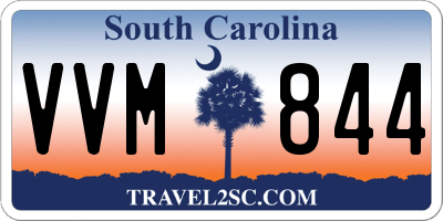SC license plate VVM844
