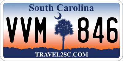 SC license plate VVM846