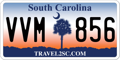 SC license plate VVM856