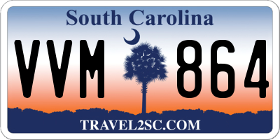 SC license plate VVM864