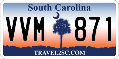 SC license plate VVM871