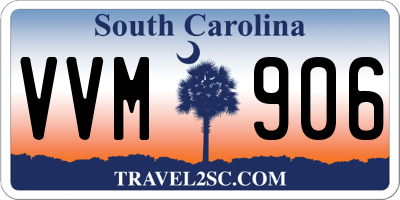 SC license plate VVM906