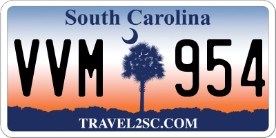 SC license plate VVM954