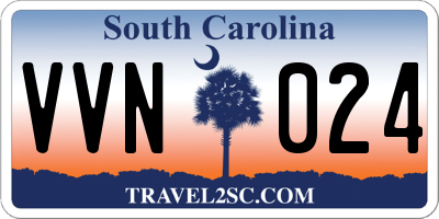 SC license plate VVN024