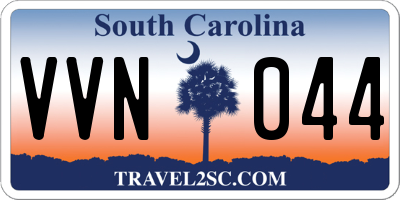 SC license plate VVN044