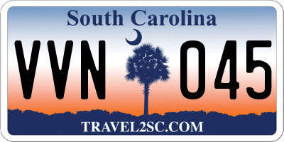 SC license plate VVN045