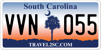 SC license plate VVN055