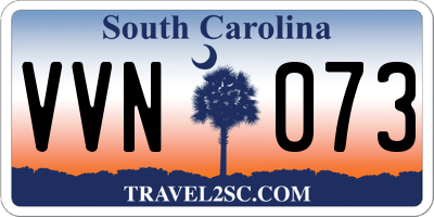 SC license plate VVN073