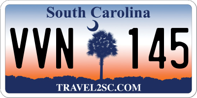 SC license plate VVN145