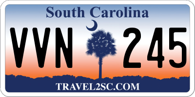 SC license plate VVN245