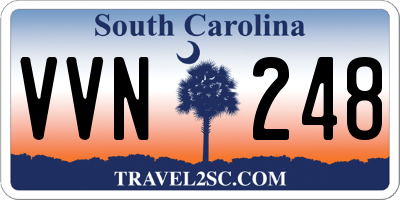 SC license plate VVN248