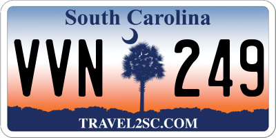 SC license plate VVN249