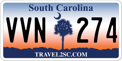 SC license plate VVN274