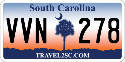 SC license plate VVN278