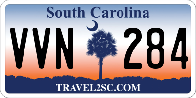 SC license plate VVN284