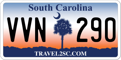 SC license plate VVN290