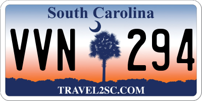 SC license plate VVN294