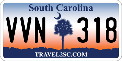 SC license plate VVN318