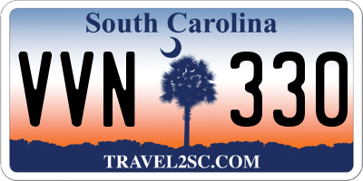 SC license plate VVN330