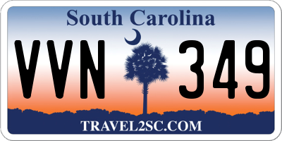 SC license plate VVN349