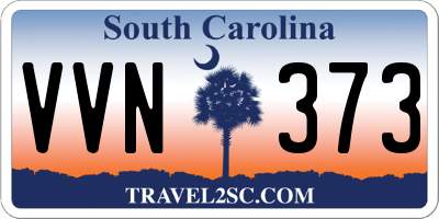 SC license plate VVN373