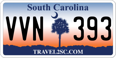 SC license plate VVN393