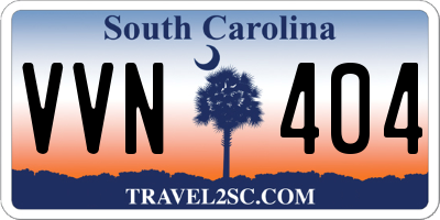 SC license plate VVN404
