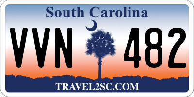 SC license plate VVN482