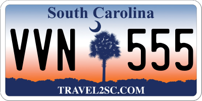 SC license plate VVN555