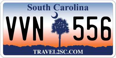 SC license plate VVN556