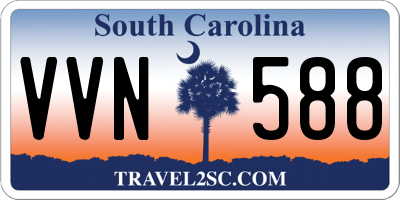 SC license plate VVN588